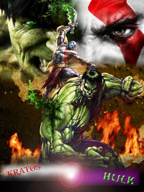 Round 3: Ragnarok <strong>Hulk</strong> Round 4: Captain Marvel Round 5: Infinity War Thor Final Round: Endgame Thanos (no stones) I know most people would say <strong>Kratos</strong> slaughters, so I think these limitations might make it a better fight in each round. . Kratos vs the hulk